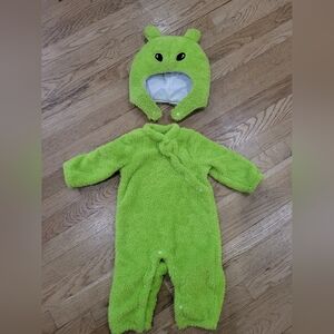 Green Fuzzy Dinosaur Costume for Kids